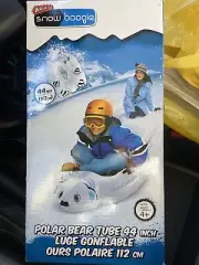 Wham-O 44-Inch Snow Boogie Polar Bear Snow Tube NIB Sledding, Winter inflatable