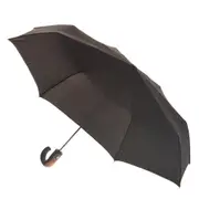 Clifton Mens 96.5cm Auto Open/Semi-Auto Close Folding Windproof Umbrella Black