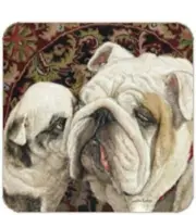 Cork Back Coaster-Dog Design-ENGLISH BULLDOGS-Create Your Own Set!