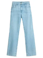 [7 For All Mankind] 7 For All Mankind-Jeans Tess In Misto Lino A Vita Alta-Donna 26