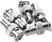 5 Pcs BNC Male Plug to RCA Female RF Coaxial Connector for CCTV Video
