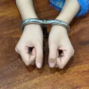 Stainless Steel Wrist Handcuffs Bondage Cuffs Restraint BDSM Slave Lockable
