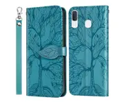 For Samsung Galaxy A20E Cover with Kickstand - Blue