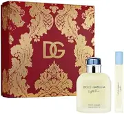 Light Blue by Dolce and Gabbana for Men - 2 Pc Gift Set 4.2oz EDT Spray, 0.33oz EDT Spray