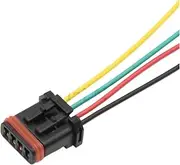 BIZOCA 4 Pin MX19004P52 MX19004S52 Auto Electric Housing Plug Waterproof Wiring Harness Connector MX19004S51 MX19004P51(Multi)