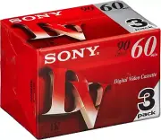 Set of 3 SONY DVM60R3 Mini DV 60 Digital Video Tape Cassette Tape Japan