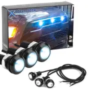 3x Raptor Style Universal Ice Blue LED Grille Mark Light for Truck SUV Pick up (for: Toyota)