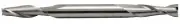 9/64" Mini Double-Ended End Mill, Cobalt, Stub 2-Flute, 3/16" Shank, by MDX