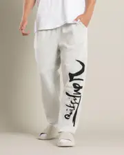 [Quiksilver] Quiksilver Men's Qs Impaired Track Pants in Snow Heather Brown Size XL XL Snow Heather Brown