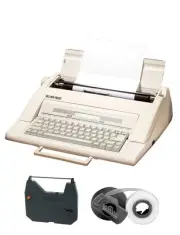 Deluxe Electronic Typewriter LCD display with Spare Ribbon & Correction Tape