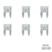 Spade Set Kit 25A Amp Motorcycle Automotive 6x Mini Blade Fuse APM ATM Plug
