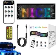 LED Window Sign for Car - Animation Display | Wall-Mounted Flexible LED Screen Bright Sign Board - Wireless App Control, Animation Message Scrolling Signs for Store Holiday, Car Accessories