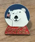 Vintage Coca-Cola Polar Bear Coke Bottle Olympic Pin