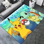 Pokémon Squirtle HD Printed Carpet.Living Room Mats Sofa Coffee Table Large Are