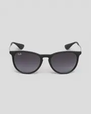 [Ray-Ban] Ray-Ban Men's 0Rb4171 Erika Sunglasses in Rubber Black W/Grey Gradient One Size Rubber Black W/Grey Gradient