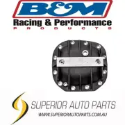 B&M Hi-Tek Aluminum Differential Cover for Ford Super 8.8 - Black 41296