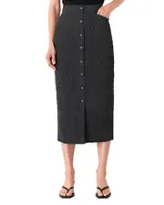 Whistles Sienna Plisse Midi Skirt