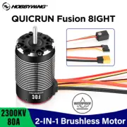 HOBBYWING QuicRun Fusion 8lGHT 2in1 Brushless Motor 80A ESC for 1/8 Crawler Car