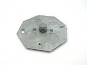Bowers 971 4" Octagon Back Plate, 3/8" Fixture Stud, 1/2 & 3/4" KO, CBP 3/8
