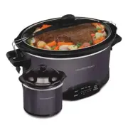 Hamilton Beach 7 Quart Programmable Stay or Go Slow Cooker Black 33774