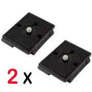 2pcs for Manfrotto 200pl-14 RC2 323 Quick Release Plate 1/4" Screw Tripod Camera