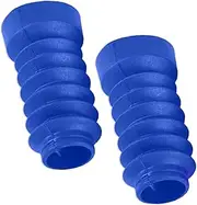 Motorcycle Fork Cover Gaiters Motorcycle Front Rubber Fork Boots Gaiters Sleeve 2pcs Fork Dust Covers Gaiters Boots Shock Rubber Fit for Dio Jog 50 90 Motorcycle Front Shock Covers(Blue)