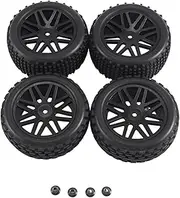 4Pcs 85mm Tire Wheel Tyre for 144001 144010 124007 124017 1/10 1/12 1/14 RC Car Off Road, D
