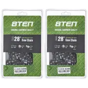 Chainsaw Chain 28 Inch .050 3/8 93DL for Homelite 350 450 460 650 330 360 2-Pack