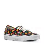VANS AUTHENTIC LACE-UP WASHED UNISEX MEN SIZE 8 = WOMEN SIZE 9.5 SHOES MULTI NEW
