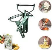 3 in 1Corn Cob Stripper Vegetable Peeler and Cabbage Shredder Set,Potato Apple Vegetable Y Peelers