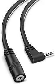 YQMAJIM Dash Cam Reverse Camera Extension Cable, 9Ft 90 Degree 2.5mm 4Pole Male Female Adapter, Backup Camera Extension Wire for 4Pin & 5Pin Rear Cam
