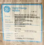 GE GENERAL ELETRIC 339-E-P5-G5-H-R-S-N-P-3E-D-H Multiline 350 Feeder Protection