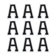 Letters a Patches Black Iron-On Letters Patch for Clothing Repair 9 Pcs