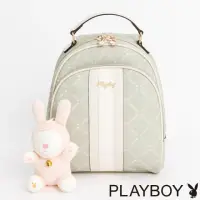 在飛比找momo購物網優惠-【PLAYBOY】小後背包 Lucky Bunny系列(綠色