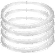 uxcell 4 Pcs Clear Fishing Line Wire 460ft Nylon Fishing String Wire 0.6mm Monofilament Invisible Cord for Hanging Decorations Balloon Crafts Jewelry Beading Making
