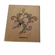 Stampin Up! Rubber Mounted Wood Stamp Mistletoe Christmas Holidays