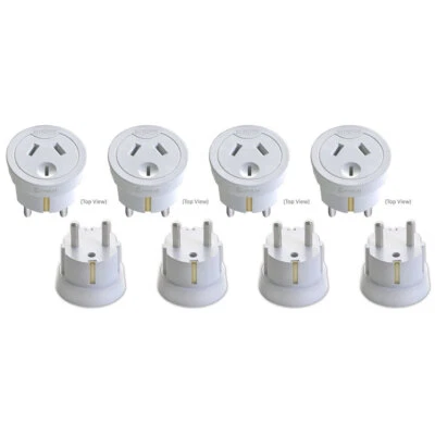 4x Sansai Travel Power Adapter Outlet AU/NZ Socket to Plug Asia/EU/South America