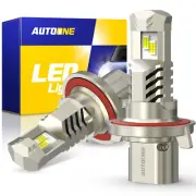 Pair of 9008 H13 LED Bulbs Hi/Lo Beam CanBus Mini Headlights Kit 600% Brighter (for: Mini)