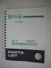 1973 Norton 750 Commando Parts Manual-NEW