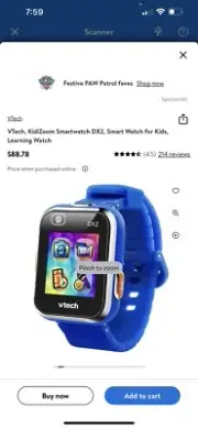 VTech Kidizoom Smartwatch DX2 Blue NEW