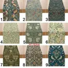 Linen Flower Table Runner Rectangular Table Cover Tablecloth Dining Table☆