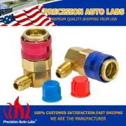 AC Connector Adapter Coupler Auto A/C Manifold Gauge Low/High Set HVAC