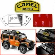 For 1/10 Land Rover Defender TRX4 D90 RC4WD Metal Camel Trophy Badge Logo Decals