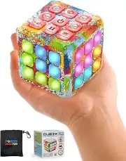 Flashing Cube Cubik LED Memory Game,Electronic Handheld Game, 5 Brain Memory Gam
