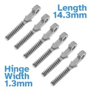 6pcs 14.3 x 1.3mm Eyeglasses Spring Hinge Frame Joint Insert Glasses Repair Bow