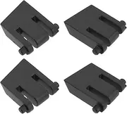 2Pairs Keyboards Leg Foot Feet Replacement Compatible with Corsair K60 K63 K65 K70 K90 K95 Keyboard Mechanical Keyboard Stand Mount Feet Set Spare Part Black