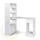 Artiss Office Computer Desk Student Study Table Home Workstation Corner Shelf