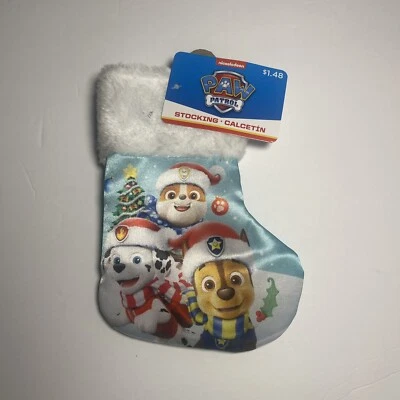 Nickelodeon Paw Patrol Mini Christmas Stocking RUZ 7”