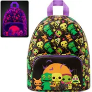 Nightmare Before Christmas Black Light Print Mini-Backpack