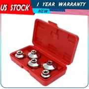 5X Oil Filter Wrench Cap Socket Drive Remover Tool Set 24mm 27mm 32mm 36mm